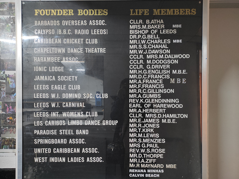 West Indian Centre founder names. Leeds African and Caribbean Centre Founders 
